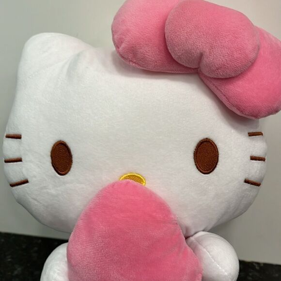 Sanrio Hello Kitty Holding strawberry with pink bow on head 14” - Picture 2 of 8